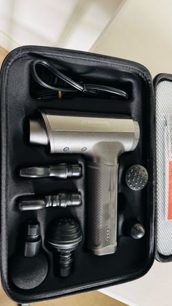 Percussion Massage Gun with Attachments and Case