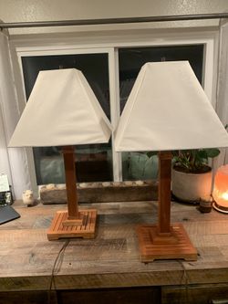 Solid Wood Table Lamps