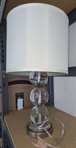 Ethan Allen Stacked Crystal Ball Lamp - Genuine Austrian Crystal - 30" H