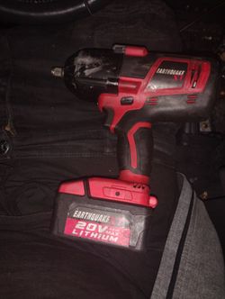20 V Earthquake XT Good Condition With Battery Ready To Use Retail 250+ Torque Impact Drill