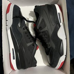 Sz 10 Jordan Retro 4s Bred Rm $80 FIRM NO TRADES