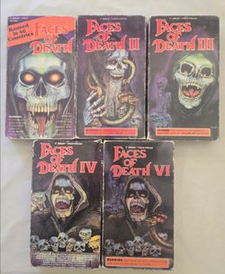 Horror cult film vhs set faces of horror