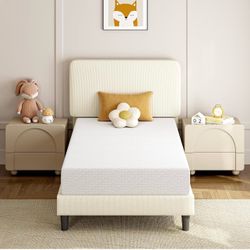 8 Inch Twin Mattress 3 Foam Layer Cooling Gel Memory Foam Mattresses, Green Tea for Fresher Sleep, Medium Firm, CertiPUR-US Certified, Twin Size Mattr