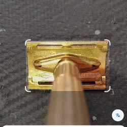 Vintage Gillette Milord Gold- Tone Safety Razor From The 1940's