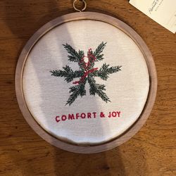 Comfort And Joy Christmas Sign 