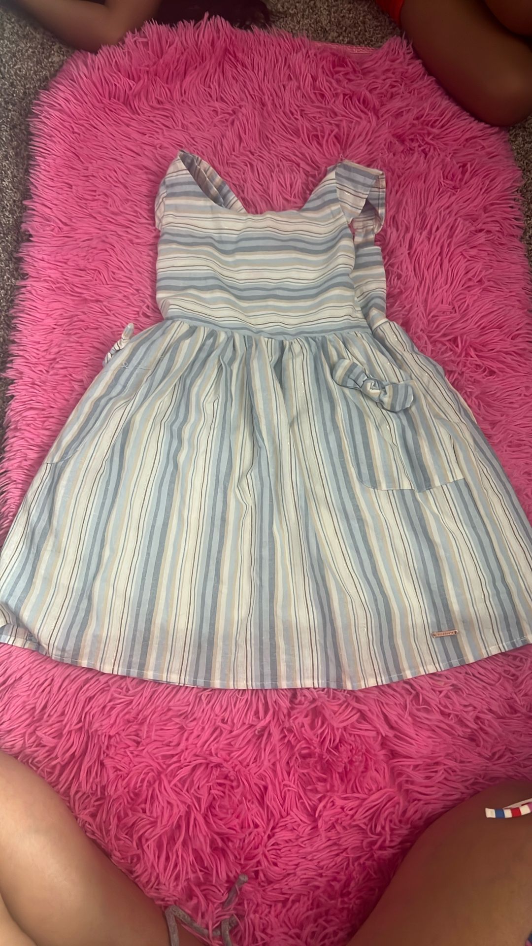 Blue dress with bags size 5