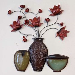 Floral Metal Wall Art 