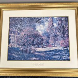 Claude Monet “Le Parc Monceau” – Framed Art Print (Gold Frame)
