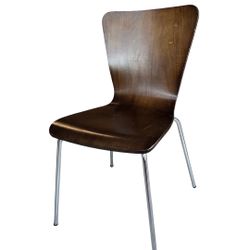 Deantrei 18.25” H Stacking Espresso Chairs (Set Of 4)