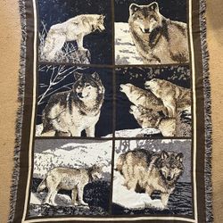 Vintage Wolf Blanket