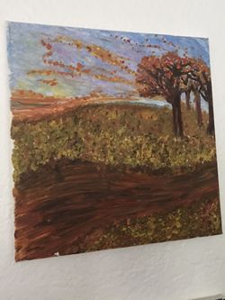 Acrylic nature painting