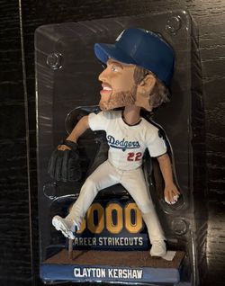 Clayton Kershaw 3000 Career Strikeouts Bobblehead LA Dodgers SGA 2025 NIB