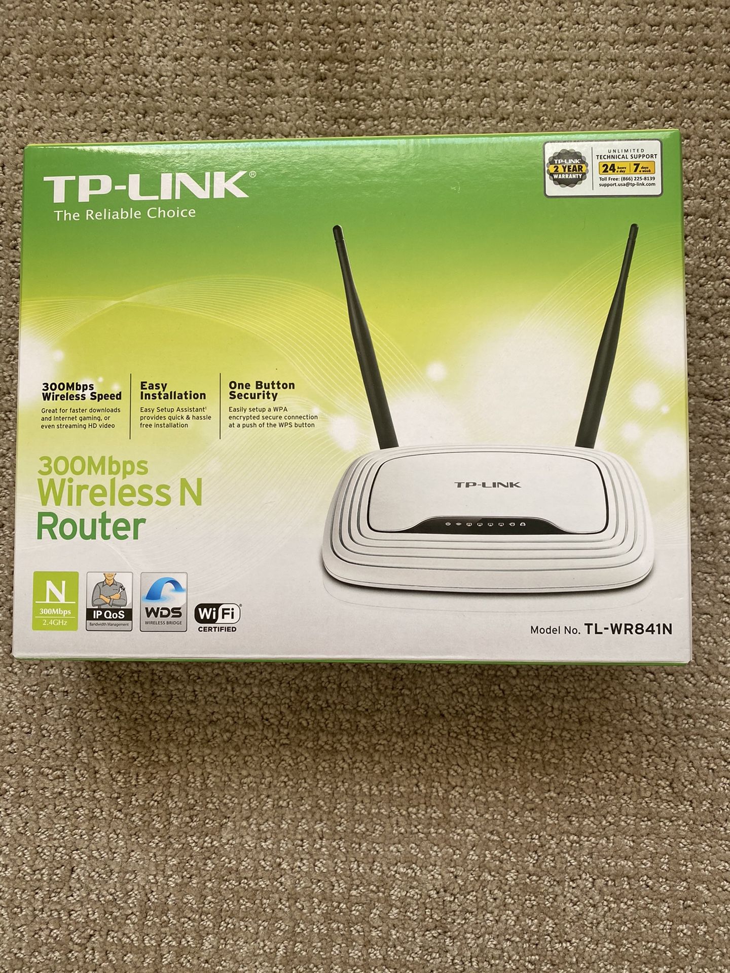 TP Link WiFi Wireless N Router - 300Mbps - TL-WR841N