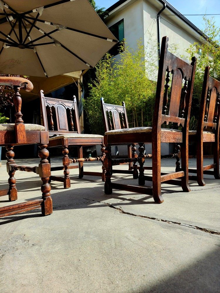 1830s Authentic Rare Vintage Furniture Dining Chair Set Of 6