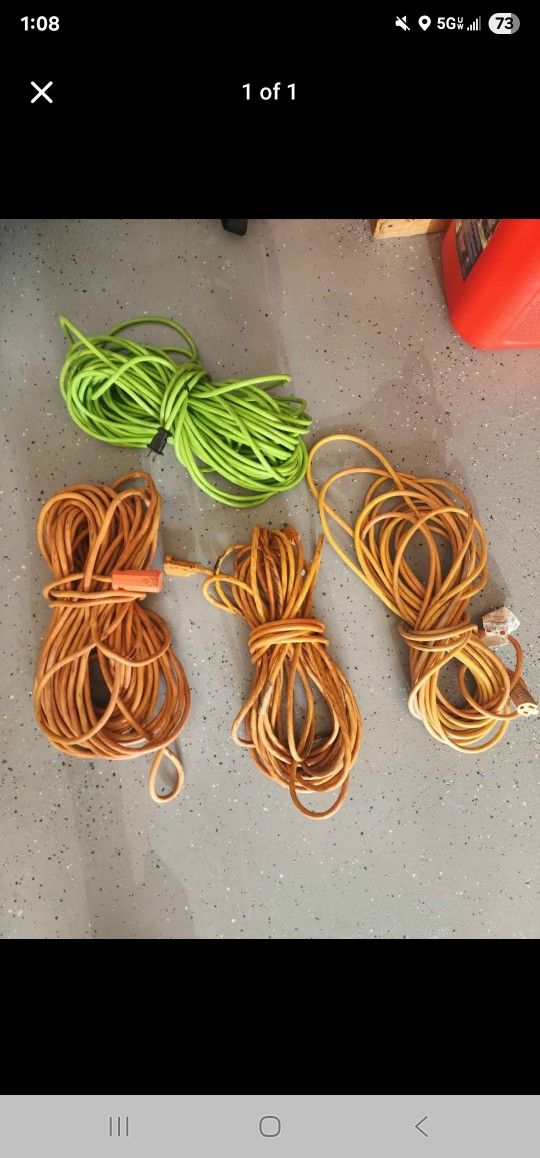 Extension Cords 4 very long 12 gauge
