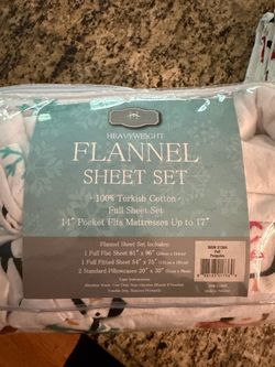 Heavyweight Flannel Full Sheet Set – Penguins