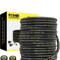 POHIR Power Washer Hose 125FT, High Pressure Washer Hose