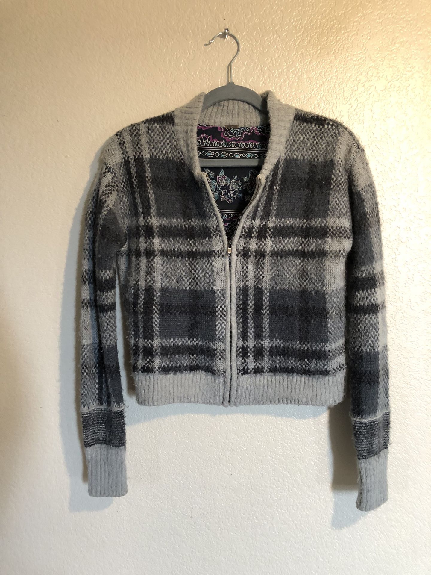 Free People Zippered Sweater