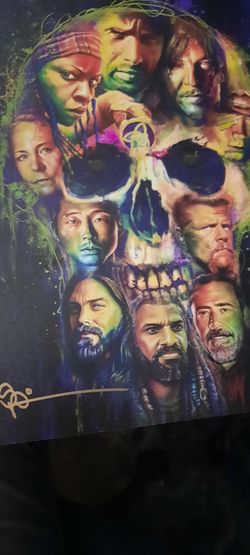 TWD by Scott Spillman signed. 4 prints.