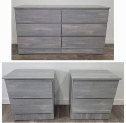 Dresser And 2 Nightstands - Cómoda y 2 Mesitas de noche