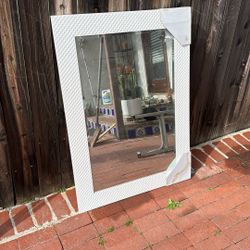 Large Mirror White