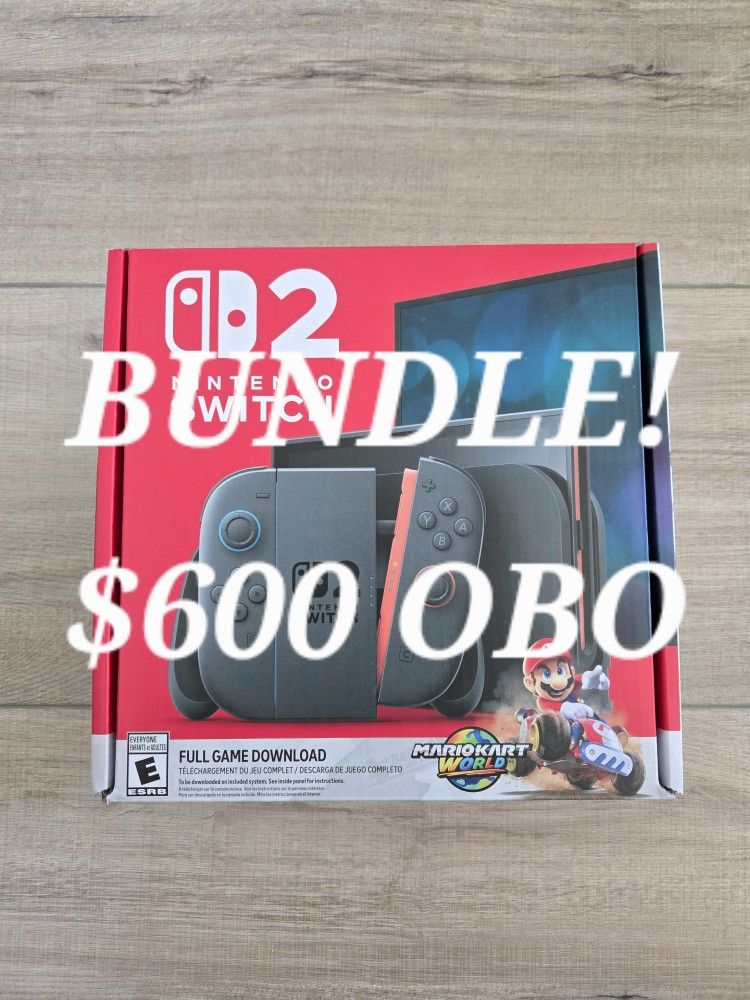 Nintendo Switch Bundle With Mario Kart! New!