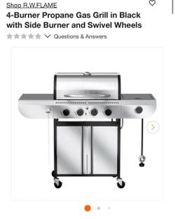 4-burner stainless steel grill