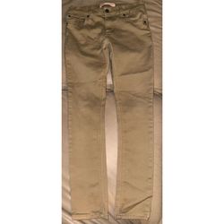 Boys Levi 519 Pants Size 18 Reg Skinny Stretchy khaki 