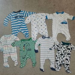 Baby Boy Footie Pajamas (NB)