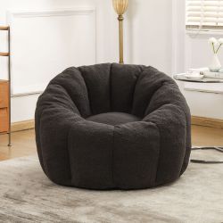 Bean Bag Chair, Bean Bag Sofa Chair with Armrests Stuffed High-Density Foam, Lazy Sofa Comfy Chairs BeanBag Chair for Adults in Living Room,Bedroom Re