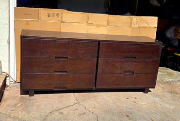 Large Dresser 6 feet long dark wood