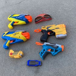 Nerf Guns Set With Gun And Spider Man Mask