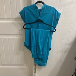 Figs Teal Scrub Set 