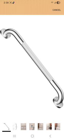Bath grab bar with anti slip grip 20"