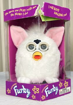 Vintage 1998 Snowball Furby Never Used Sealed In Box