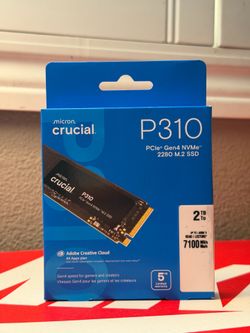 Micron Crucial P310 2TB NVMe M.2 SSD – PCIe Gen4 – 7100MB/s – CT2000P310SSD8