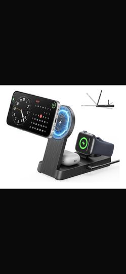 Estación de carga magnética inalámbrica 3 en 1.🏷️ 3-in-1 Wireless Magnetic Charging Station