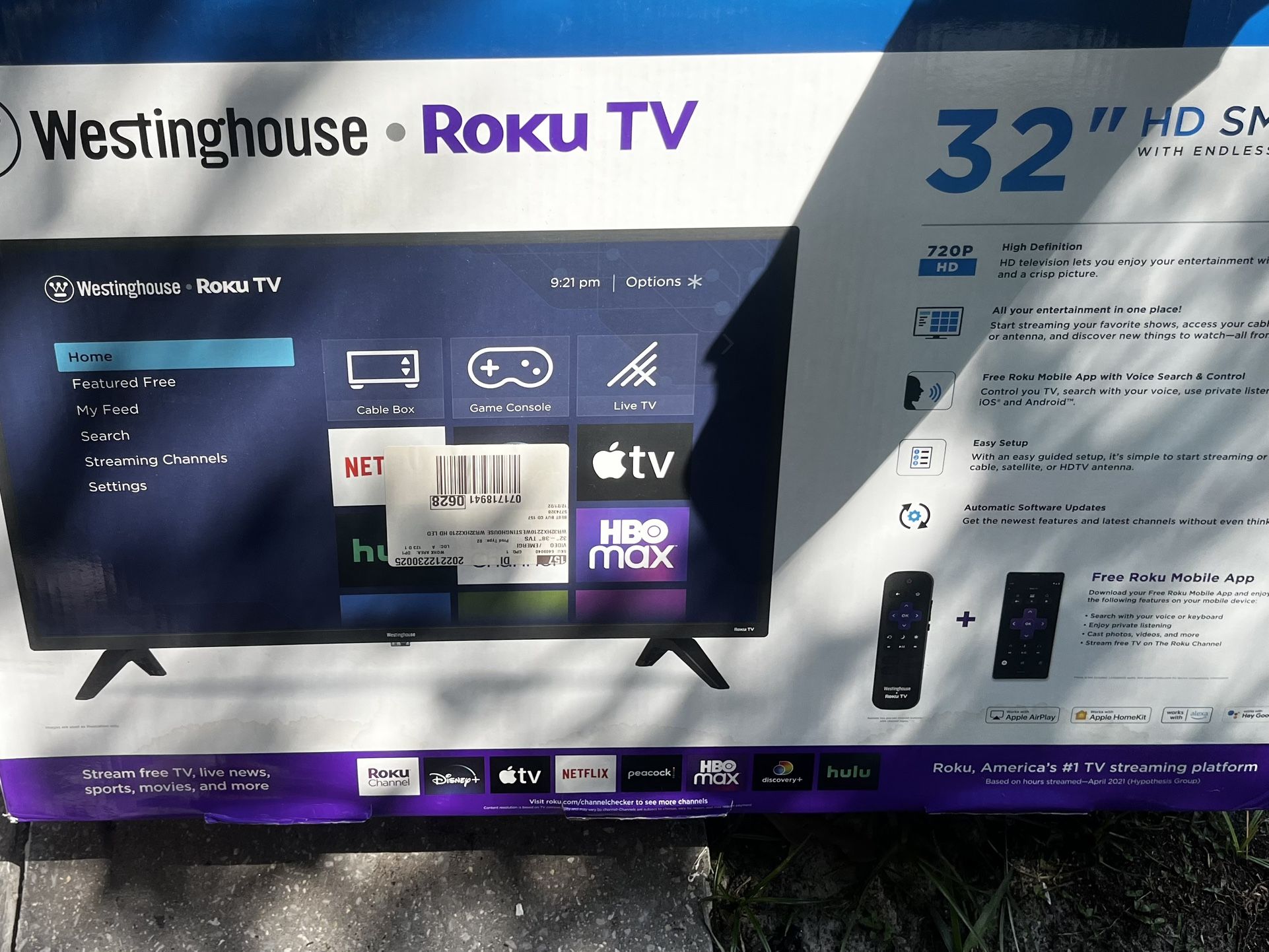 Westinghouse 32" 720p Roku TV Wall Mount Different Position Included
