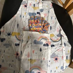 Apron & Garden Gloves for Toddler