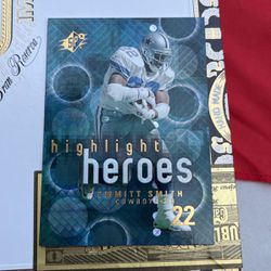 Emmit Smith Highlight Heroes Card
