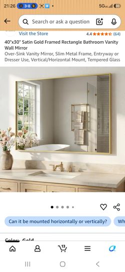 39.5"x29.5" wall mirror