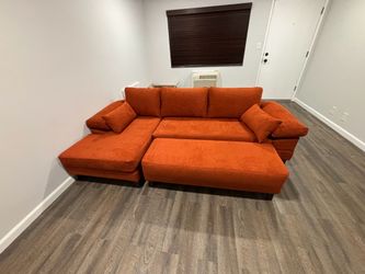 New Couch + Ottoman