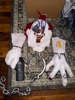 Vintage Halloween Clown Mask Costume