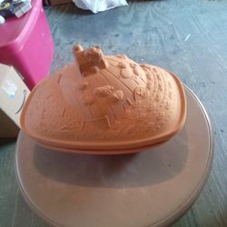 Vintage Avon Gallery Originals Clay Roaster