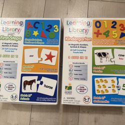 Kids learning library first steps & kindergarten (almost new)