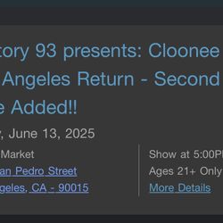 Cloonee 2 Tickets For Friday Show
