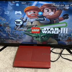 Scarlet Red playstation ps3 super slim