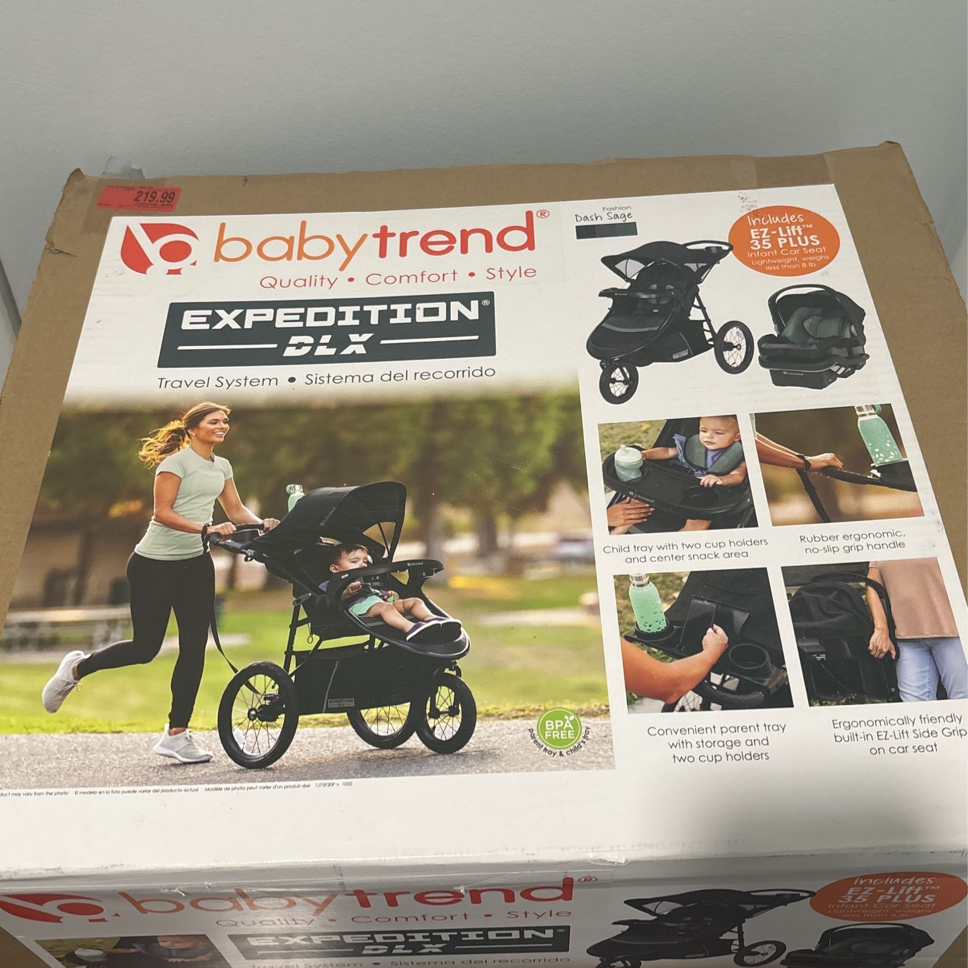 Baby Trend Expedition DLX Jogger Travel System w/ Car Seat