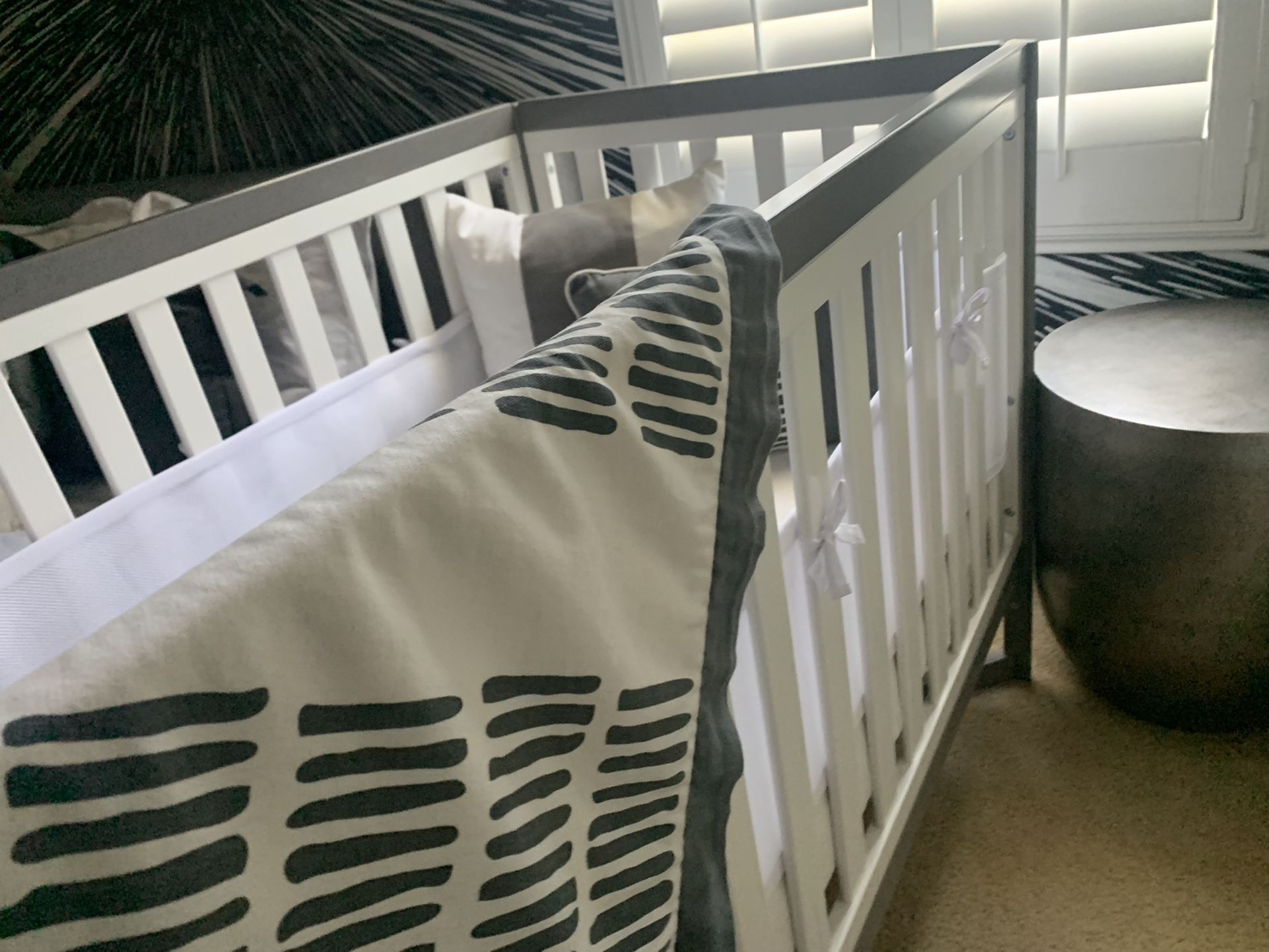 Brand New Baby Crib, mattress, infant base and more