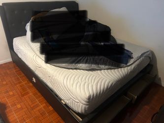 FREE LIKE NEW BED FRAME w/ KING SIZE MATTRESS